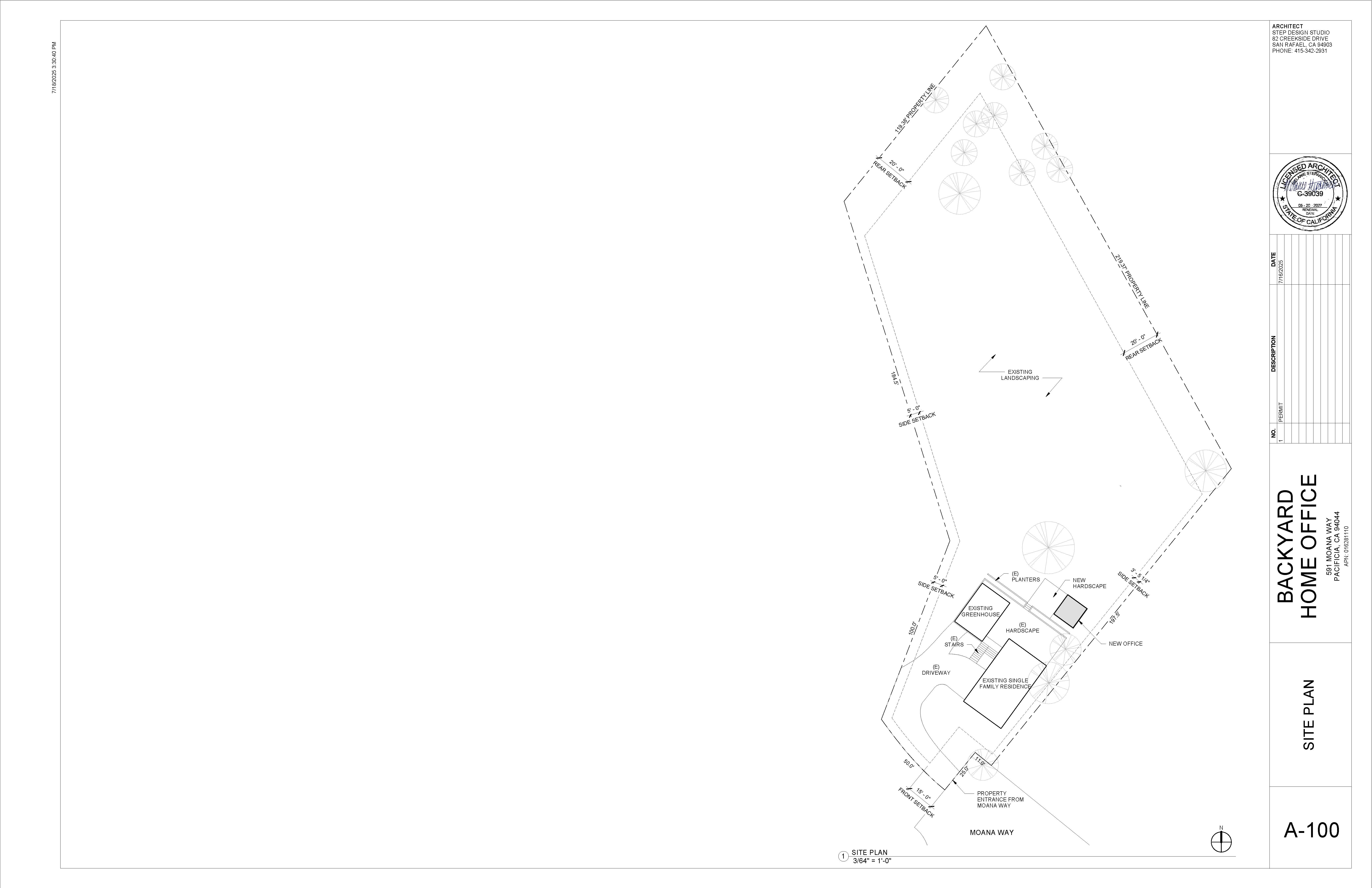 Terrain site plan and spatial composition drawing