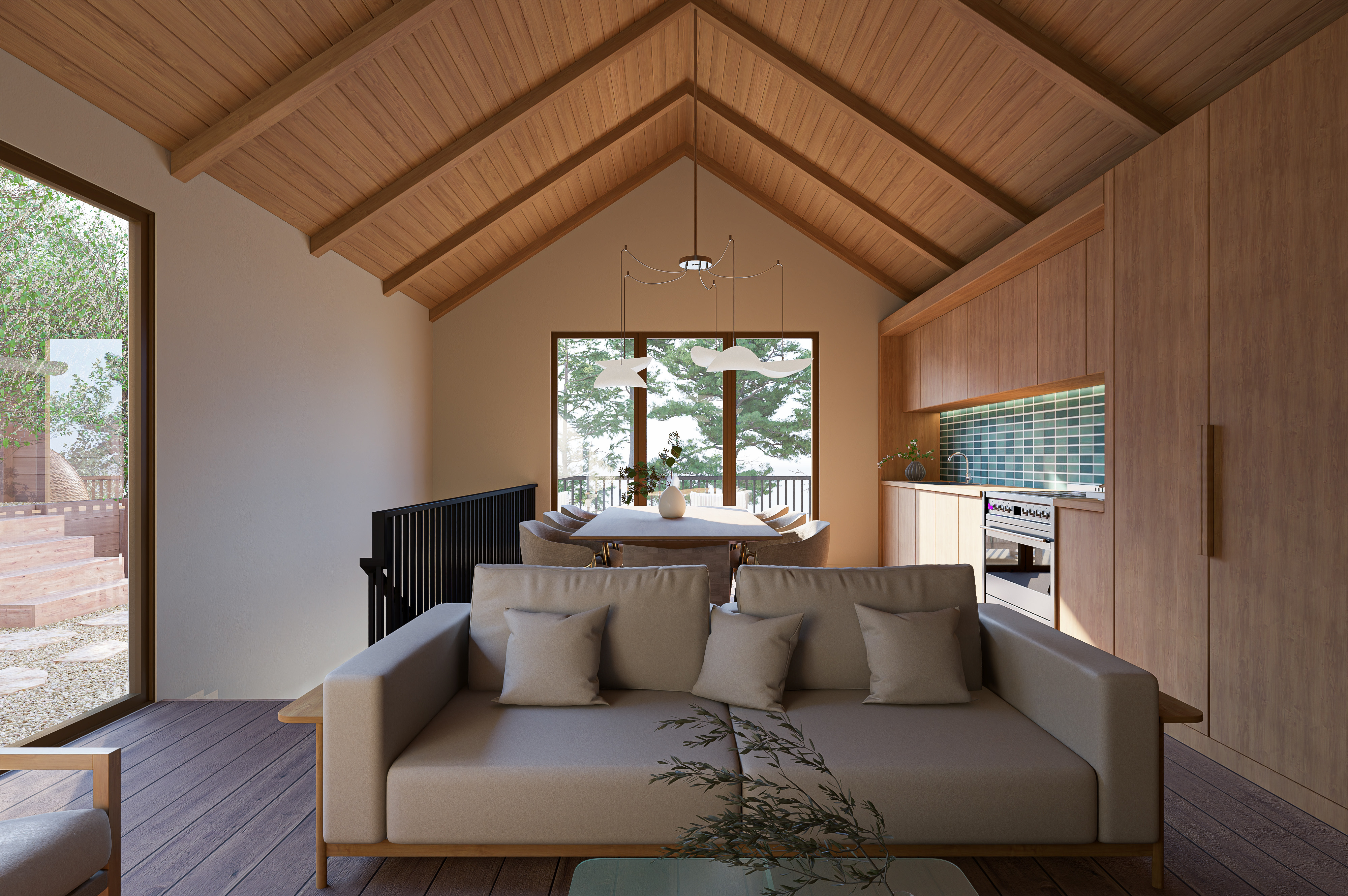 Terrain site plan and spatial composition drawing