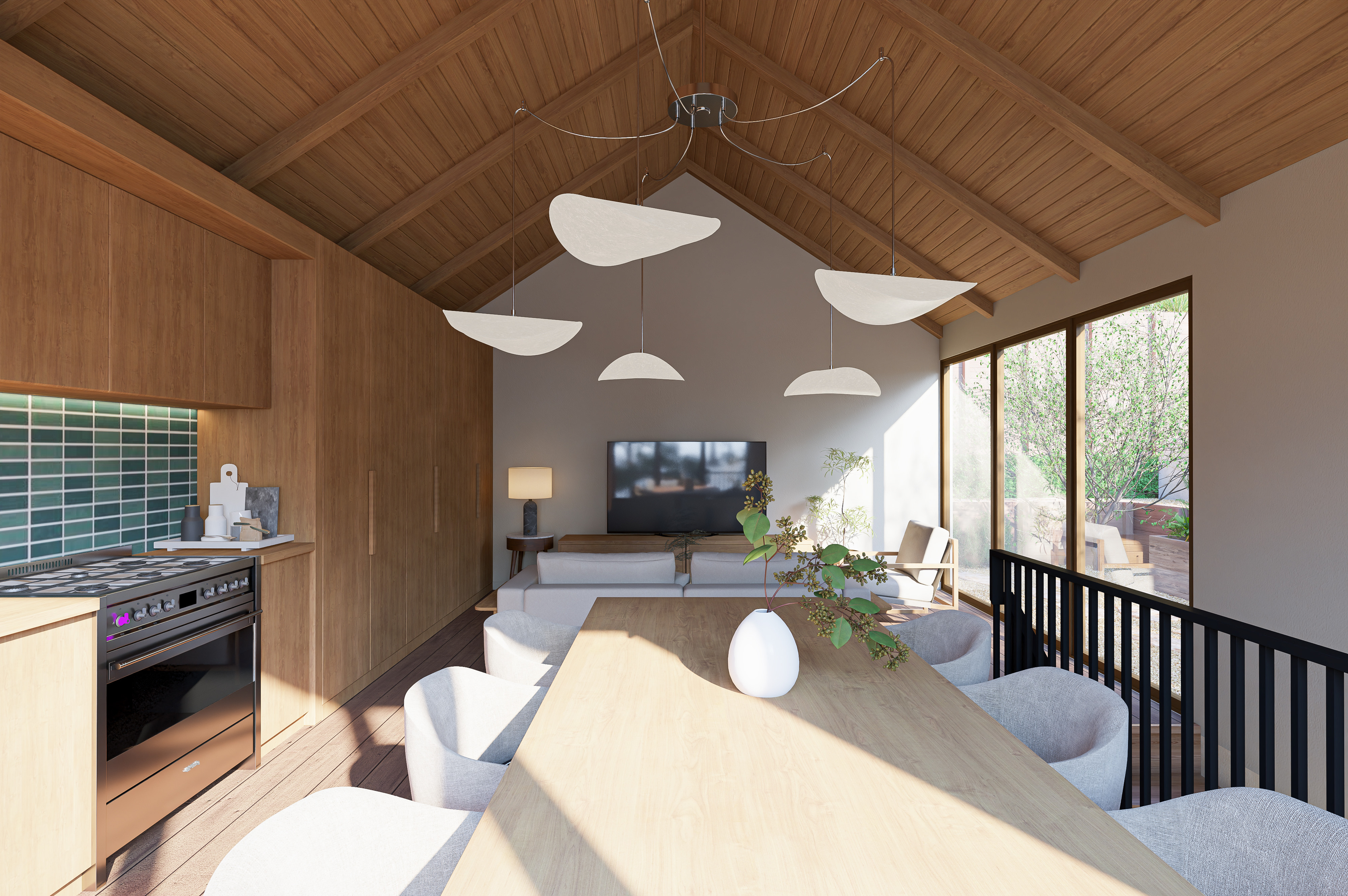 Terrain residential landscape composition